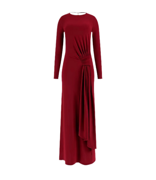 Bonita - Burgundy Long Sleeve Dress