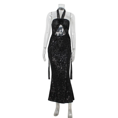 Moon Rising - Sequined High Waist Dress