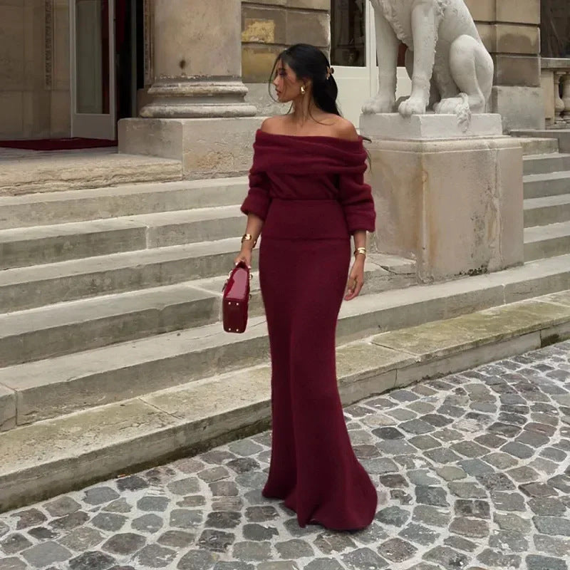 Pure Desire - Off-shoulder Long Dress