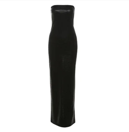 Midnight Dancer - Tube Dress with Side Split