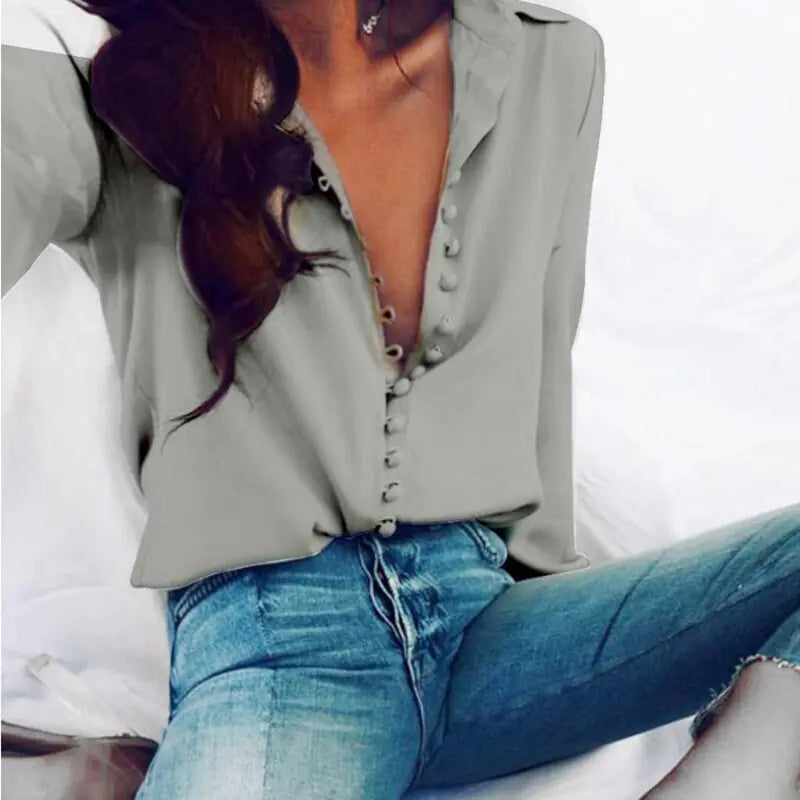 Lay me in pearls - Long sleeve blouse