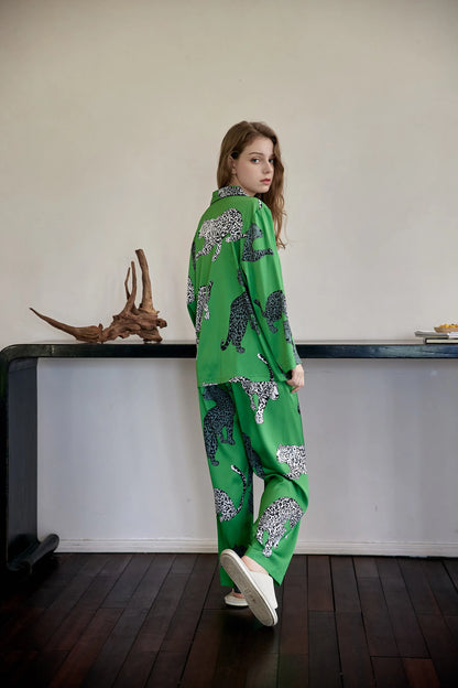 Your favorite liquor - Green Silk Sleepwear