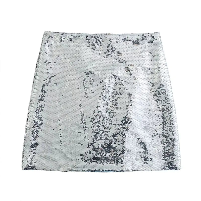 Diamond Dreams -  High Waist Mini Skirt