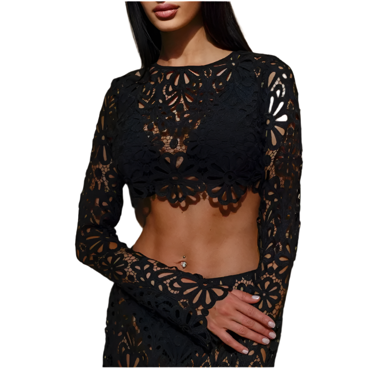 Shadowed Glow - 2-Piece Cover Up Set