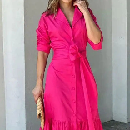 Roadside Romance - Hot Pink Maxi Dress