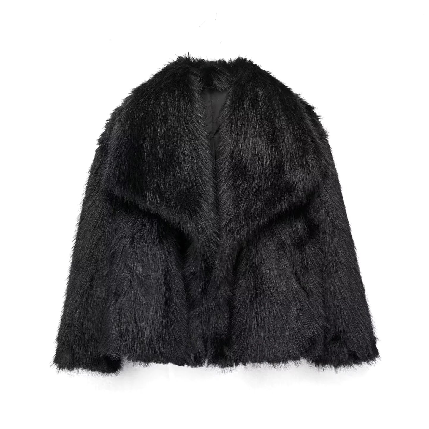 Not your babe - Faux Fur Coat in Black