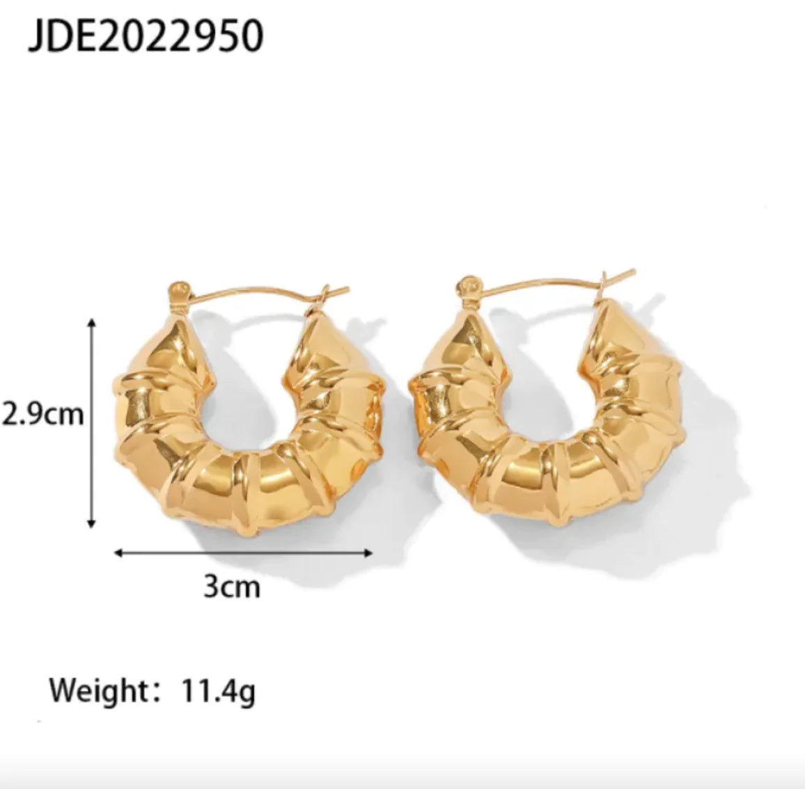 Golden Hour - Stainless Steel Vintage Earrings