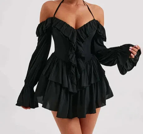 Starlit Romance -  Long sleeve romper