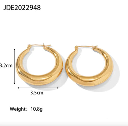 Golden Hour - Stainless Steel Vintage Earrings