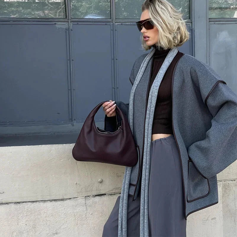 Come back every May - Retro overcoat with belt