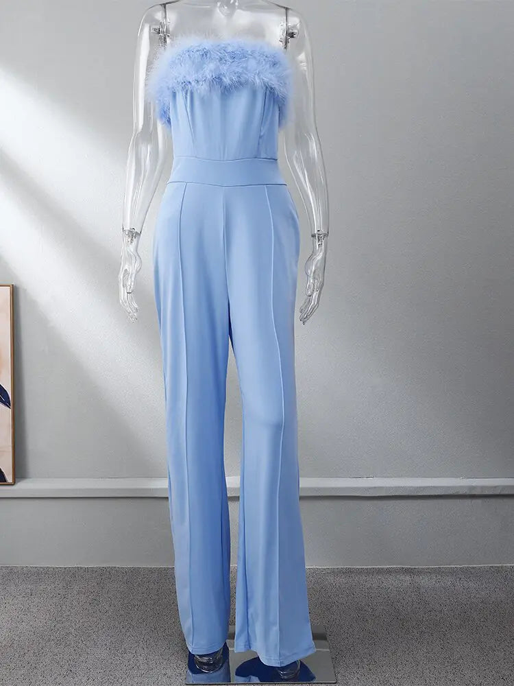 Searching for the Light - Feather Jumpsuit