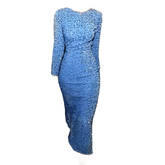 Sparkles and Sequins - Slim Fit Velvet Bead Dress