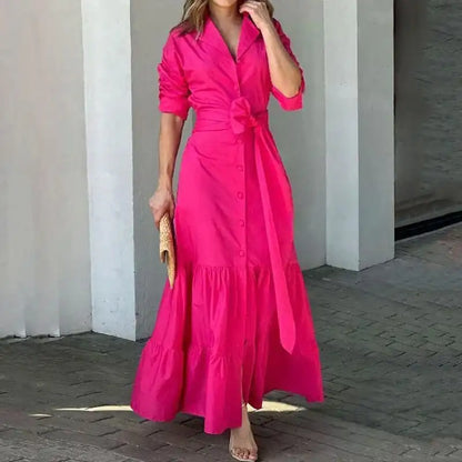 Roadside Romance - Hot Pink Maxi Dress